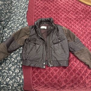 Vintage brown leather jacket